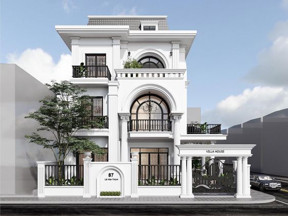 Nhà mái Nhật cao tầng