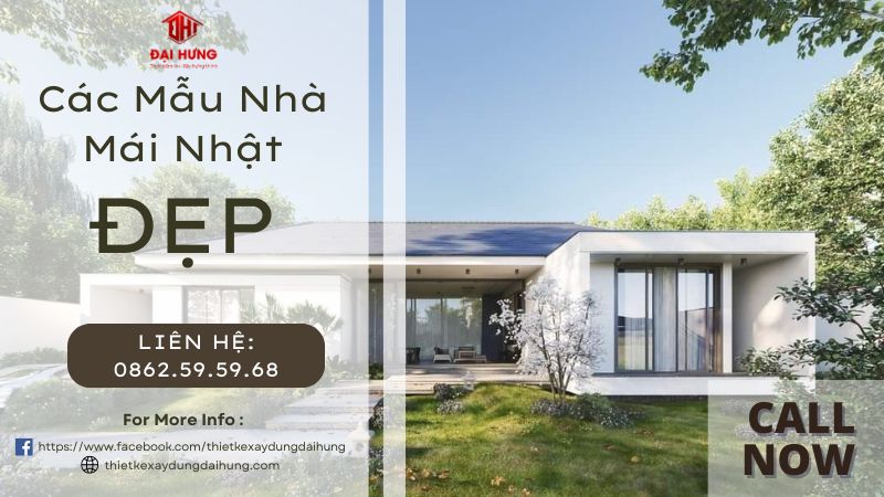 Các mẫu nhà mái Nhật đẹp