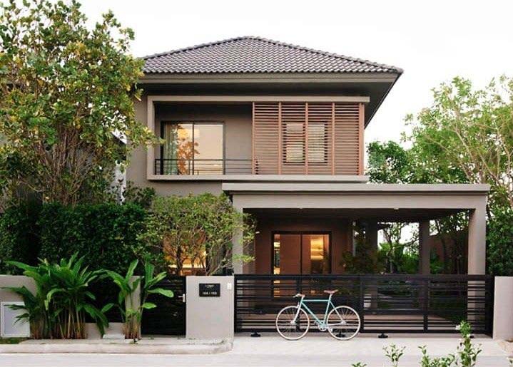 Mẫu nhà 2 tầng mái Nhật 2