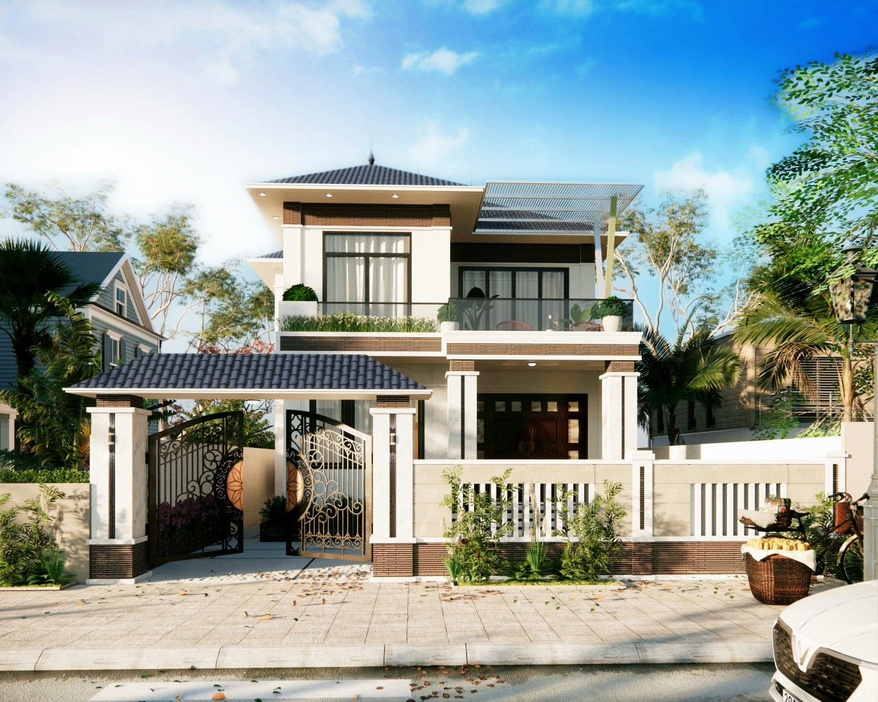 Nhà mái nhật có tính thẩm mỹ cao