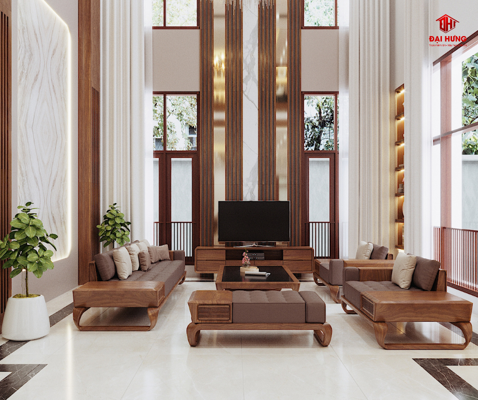 thiết kế nội thất nhà chú Quyến