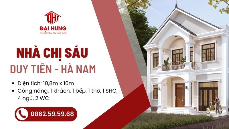 Công trình nhà chị Sáu - Hà Nam