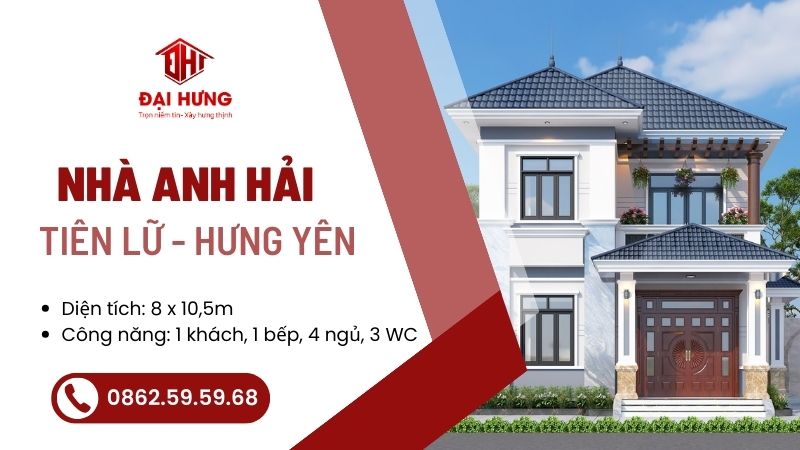 Công trình nhà anh Hải - Tiên Lữ