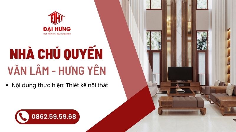 thiết kế nội thất nhà chú Quyến