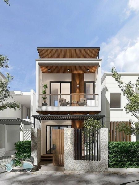 Xây nhà phố 2 tầng hiện đại