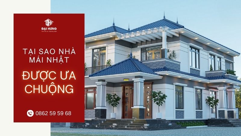 Nhà mái Nhật được ưa chuộng tại Việt Nam