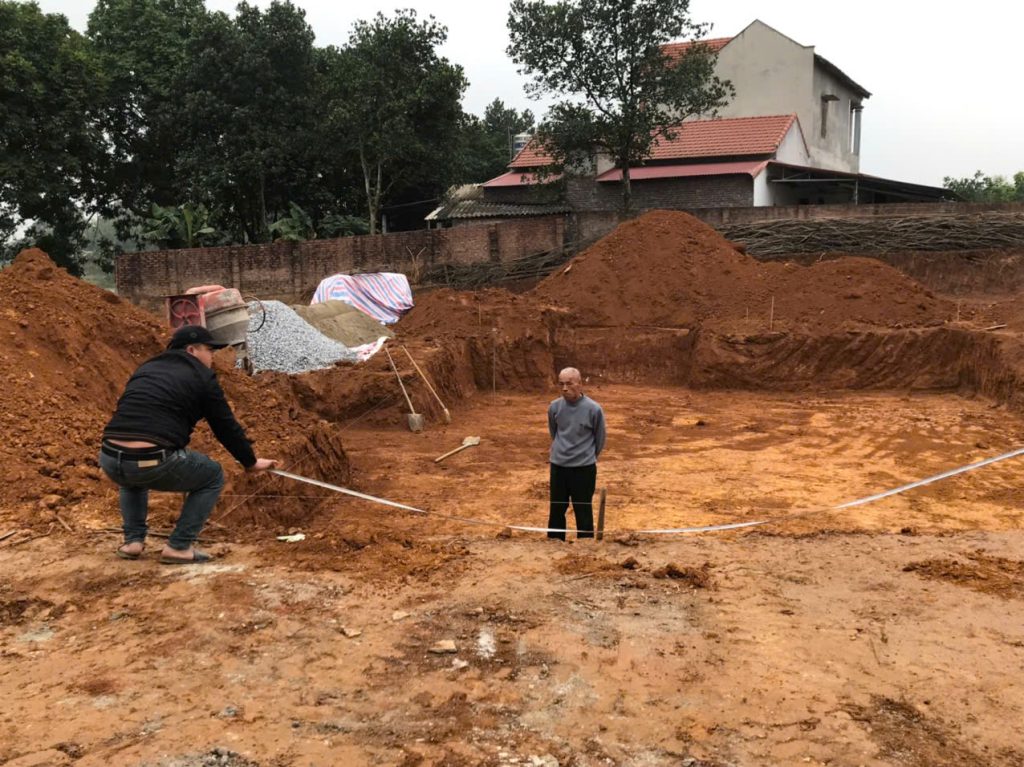 Thi công nhà chú Tuấn - Phú Thọ